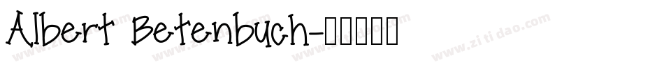 Albert Betenbuch字体转换